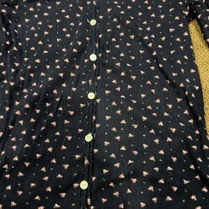 Lucky brand Henley blue floral top women’s‎